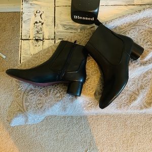 Zara faux leather ankle boots
